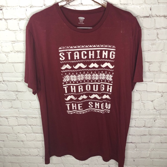 Stashing Through The Snow Funny Holiday T-shirt Christmas ugly sweater tee - Picture 2 of 5
